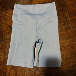 NWOT Athleta Elation Ultra High Rise 7" Ribbed Shorts heron blue